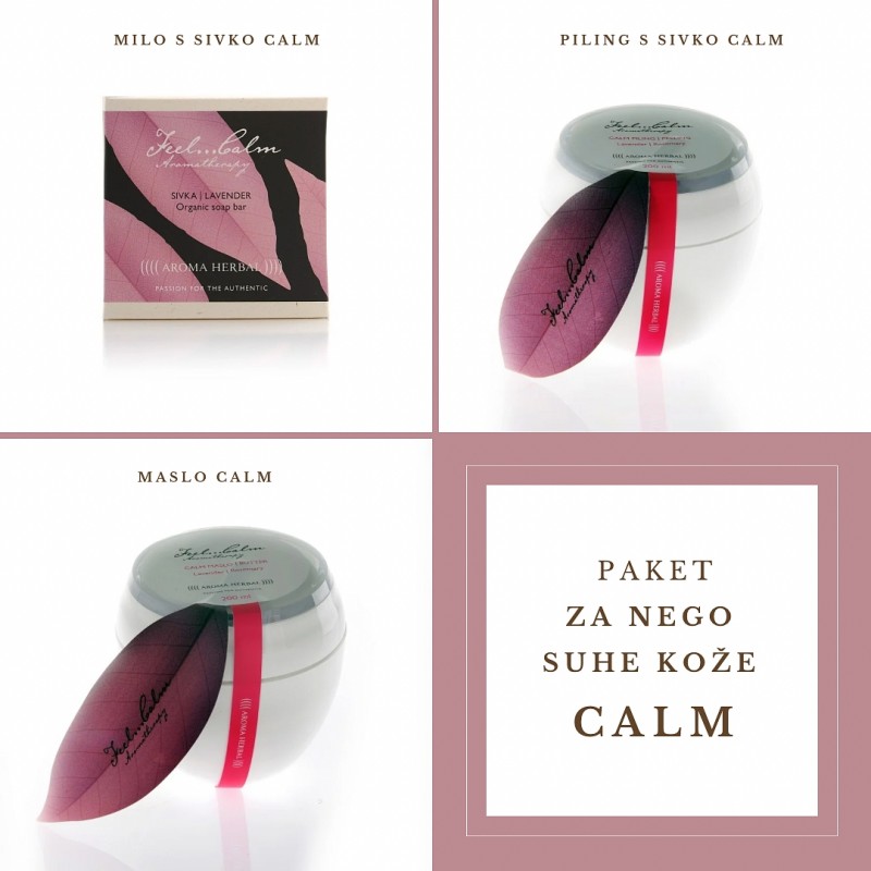 Paket za nego suhe kože - piling, maslo, milo