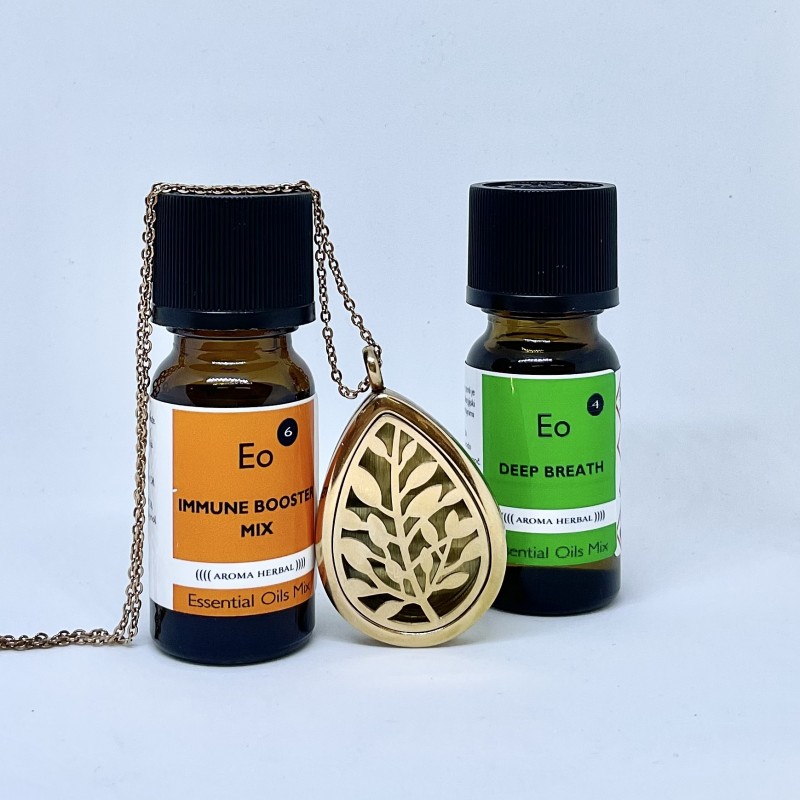 Verizica zlate barve - z dvema mešanicama eteričnih olj