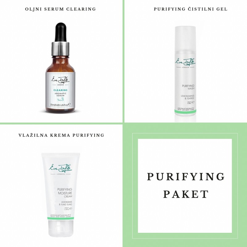 Paket Purifying - proti mozoljem, aknam in mastni koži 