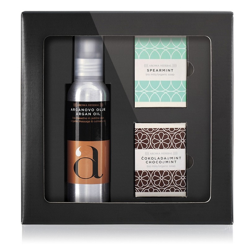 Darilni set - organsko olje argana in mili