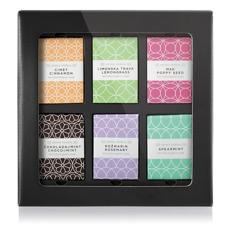 Darilni set : Organska mila - mix organskih mil