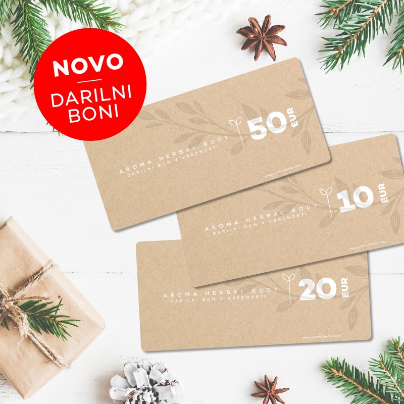 Darilni boni  - 10, 20 in 50 Eur