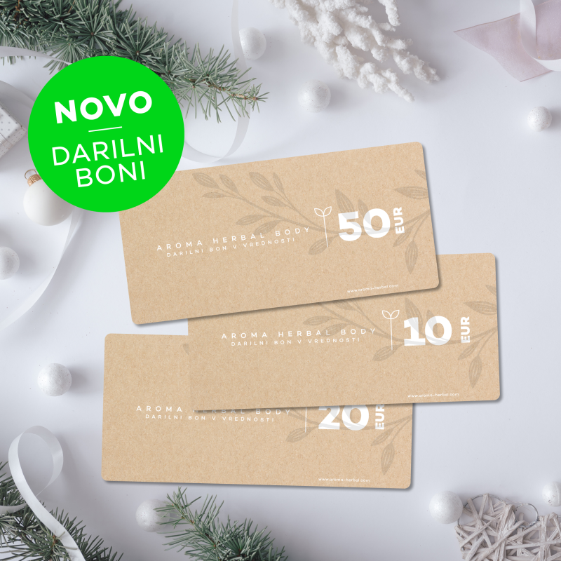 Darilni boni  - 10, 20 in 50 Eur