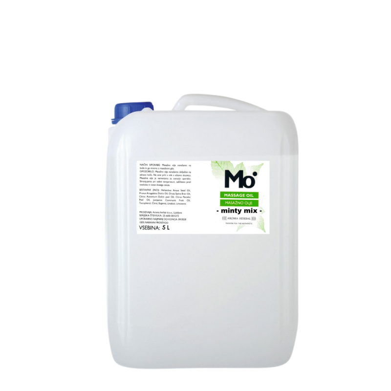 Masažno olje Minty mix - 250 ml, 500 ml in 1 L