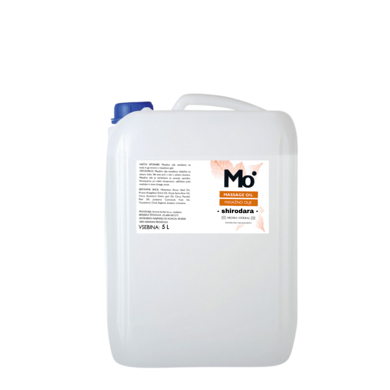 Masažno olje Shirodara - 250 ml, 500 ml in 1 L