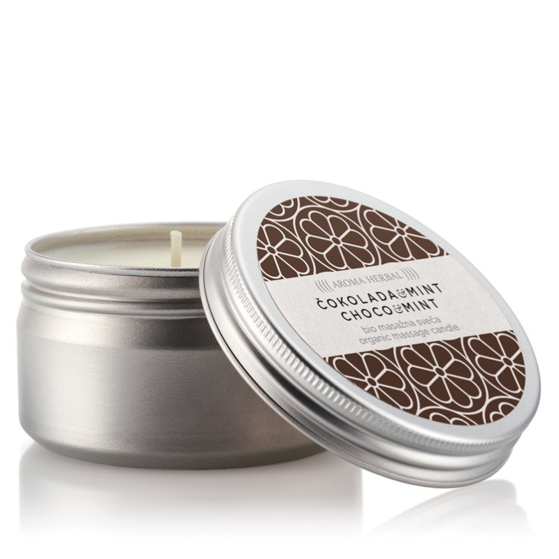 Masažna sveča Choco mint - 100 ml
