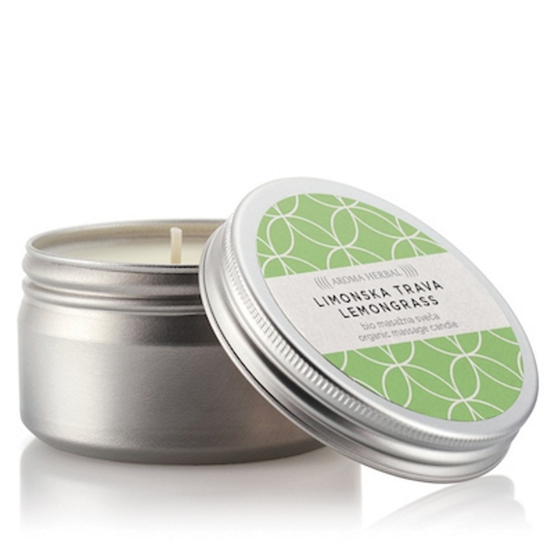 Masažna sveča Limonska trava - 100 ml