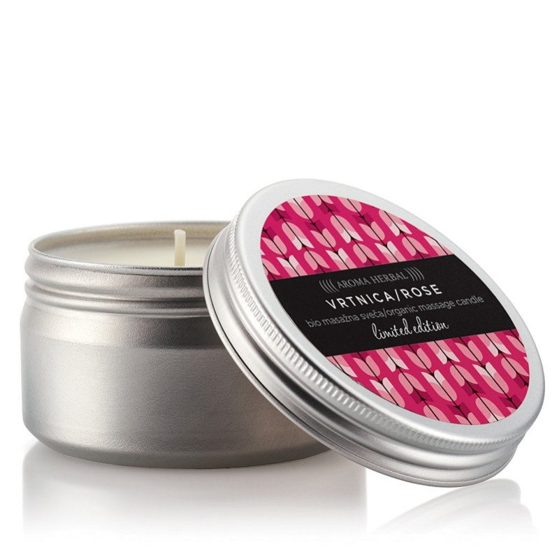 Masažna sveča Vrtnica - 100 ml