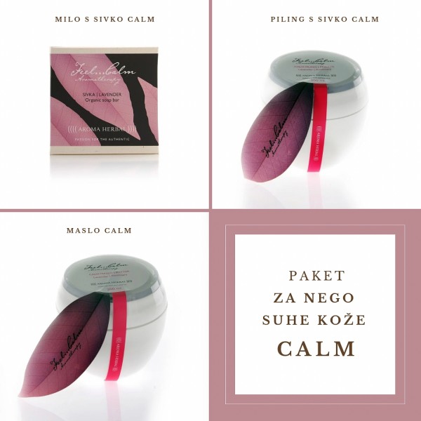 Paket za nego suhe kože - piling, maslo, milo