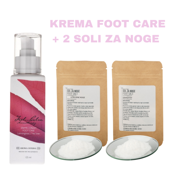 Krema za utrujene noge - + 2 soli za noge
