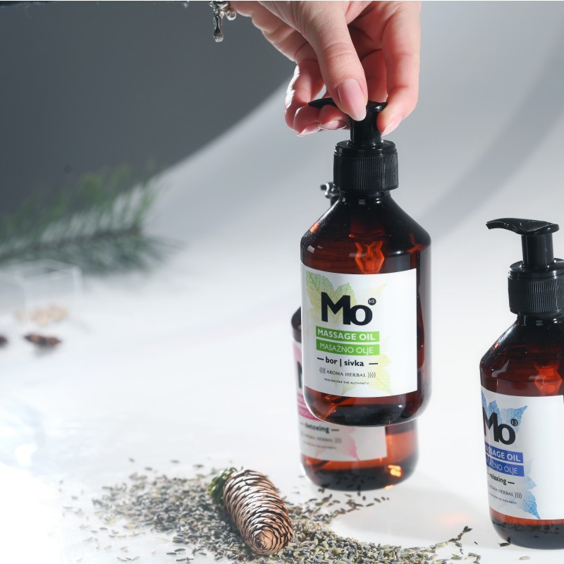 Masažno olje Bor & sivka - 250 ml, 500 ml in 1 L