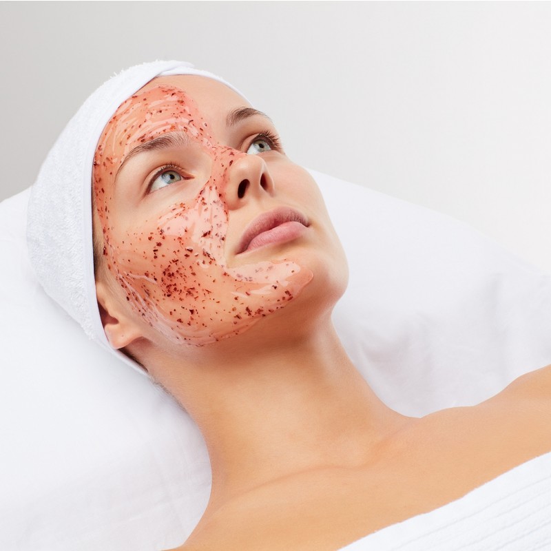 Maska z rožnimi cvetovi - gelna shaker