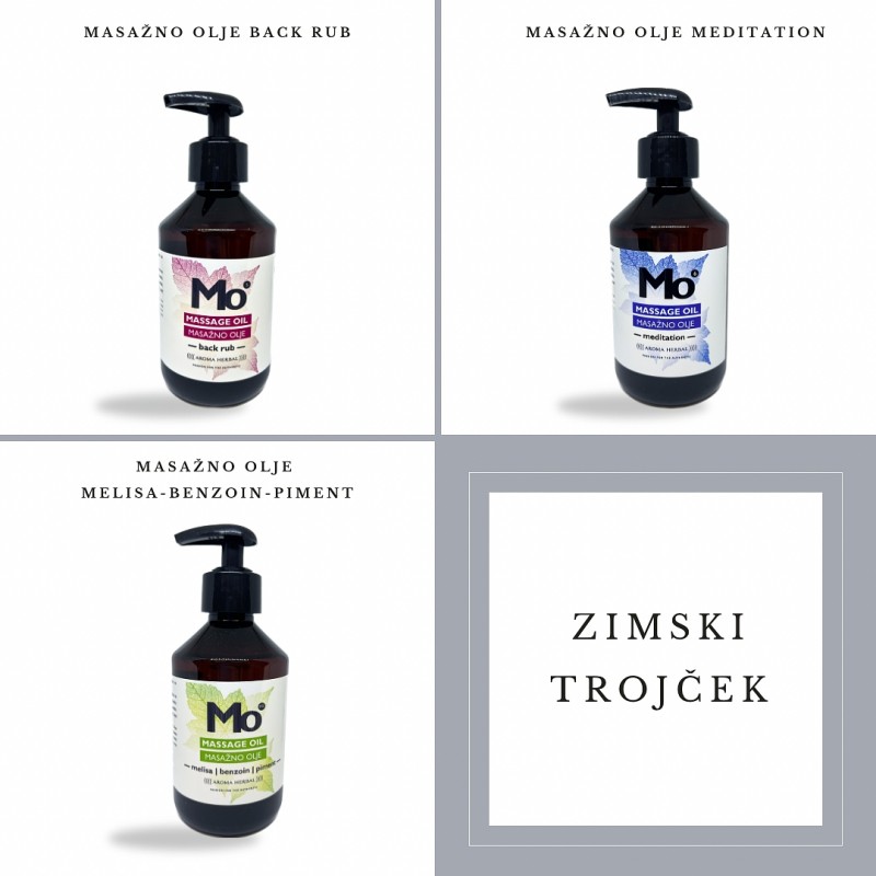 Zimski trojček <p> Meditation, Back Rub, Melisa & Benzoin & Piment